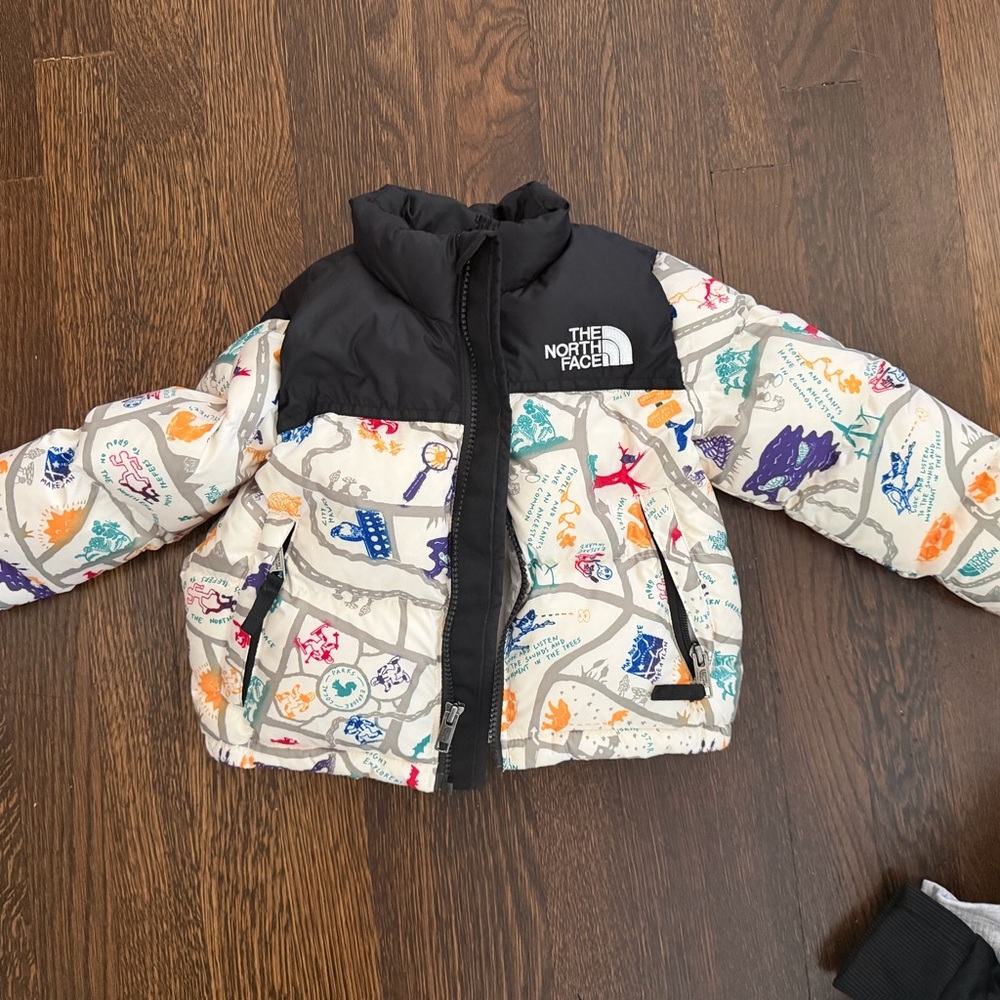 The North Face Kids Puffer Winter Jacket Colorful Print